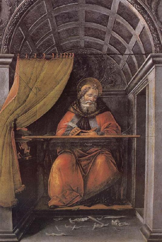 Sandro Botticelli Writing characters of St. Sting